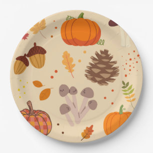 Fall Nature Paper Plate