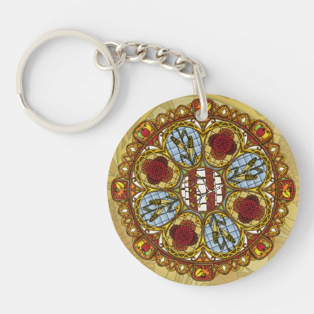 Fall Nouveau Acrylic Keychain (Front)