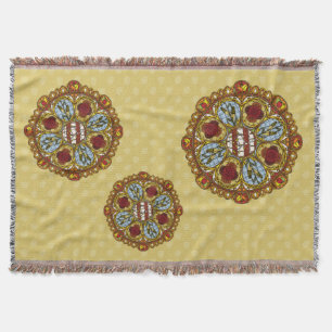 Fall Nouveau Throw Blanket