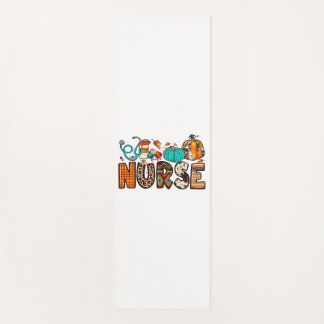 Fall Nurse Leopard Cowhide Pumpkin Fall 744 Yoga Mat