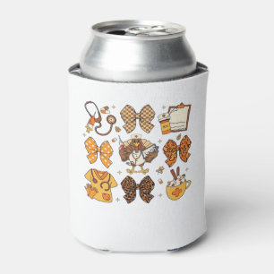 Fall Nurse Thanksgiving Classic T-Shirt.png Can Cooler