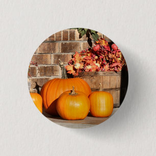 Fall o day 1 inch round button