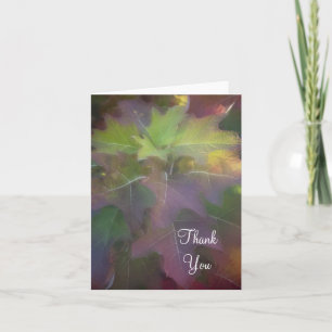 Fall Oak Leaf Hydrangea Thank You Card