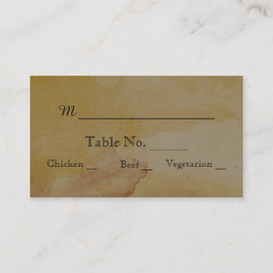 Fall Oak Tree Lantern Wedding Place Cards