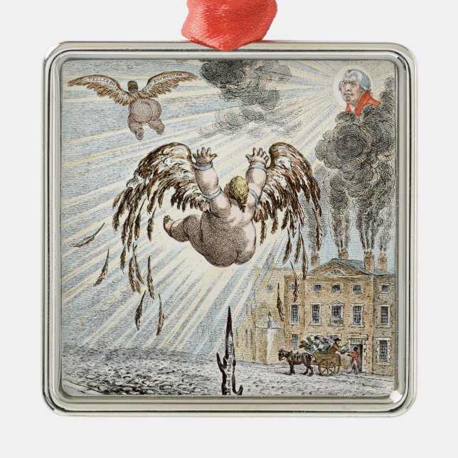 Fall of Icarus, 1807 Metal Ornament (Front)