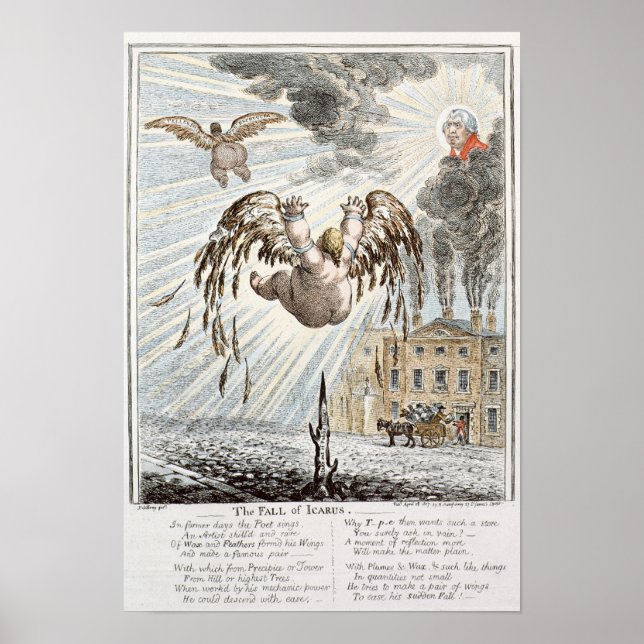 Fall of Icarus, 1807 Poster (Front)