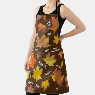 Fall Of The Leaves And Good Vibes Apron