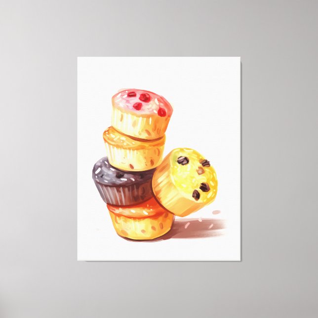 Fall of the Muffin Tower Canvas Print (Front)