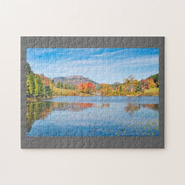 Fall on Long Pond Acadia National Park Maine Jigsaw Puzzle (Horizontal)