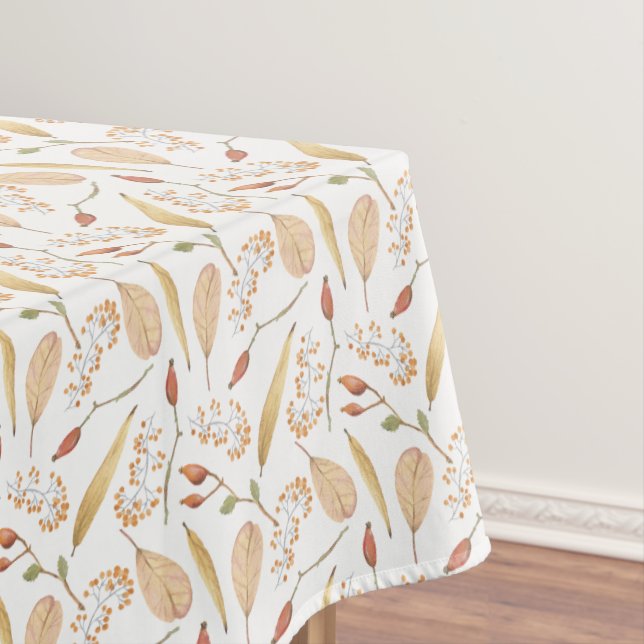 Fall or Thanksgiving Nature Pattern Tablecover Tablecloth (In Situ)