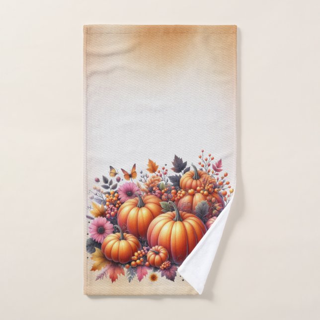 Fall or Thanksgiving themed Hand Towel (Hand Towel)