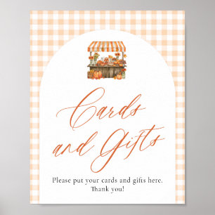 Fall Orange Fresh Off The Market Cards and Gifts Poster