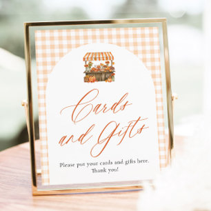 Fall Orange Fresh Off The Market Cards and Gifts Poster