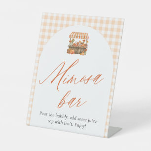 Fall Orange Fresh Off The Market Mimosa Bar Sign