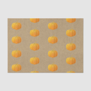 Fall Orange Glittered Glitter Autumn Pumpkin Kraft Tissue Paper
