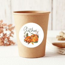 Fall Orange Pumpkins Leaf Gather Thanksgiving
