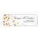 Fall Orange Red Leaves Return Address Label