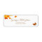 Fall Orange Red Leaves Return Address Label
