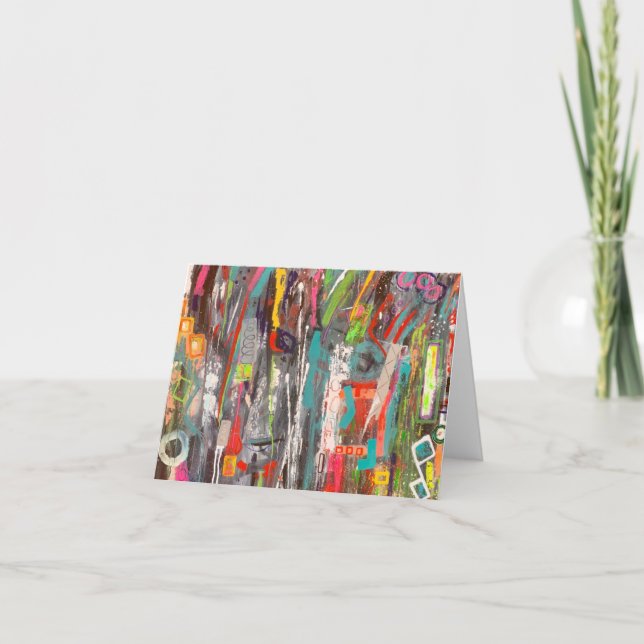 Fall Out Blank Note Card (Front)
