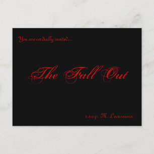 Fall Out invitations