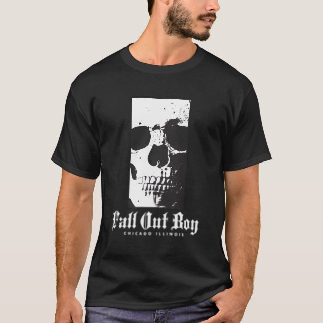 Fall Out Skull Rectangle T-Shirt (Front)