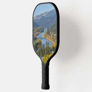 Fall Over Clearwater River Idaho Pickleball Paddle