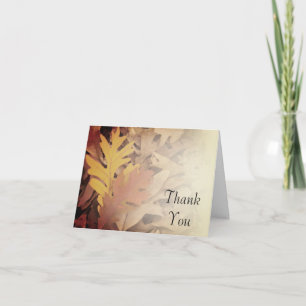 Fall Painted Leaves Bridesmaid Thank You