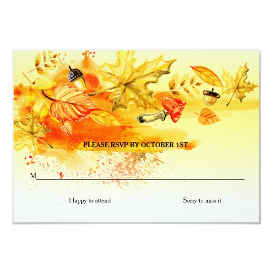 Fall Palette RSVP Cards