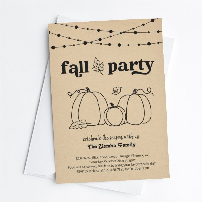 Fall Party Invitation (Creator Uploaded)