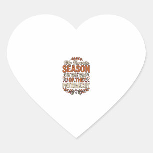 Fall Patriarchy Vintage Feminist Autumn Shirt Desi Heart Sticker