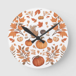 Fall pattern design  round clock