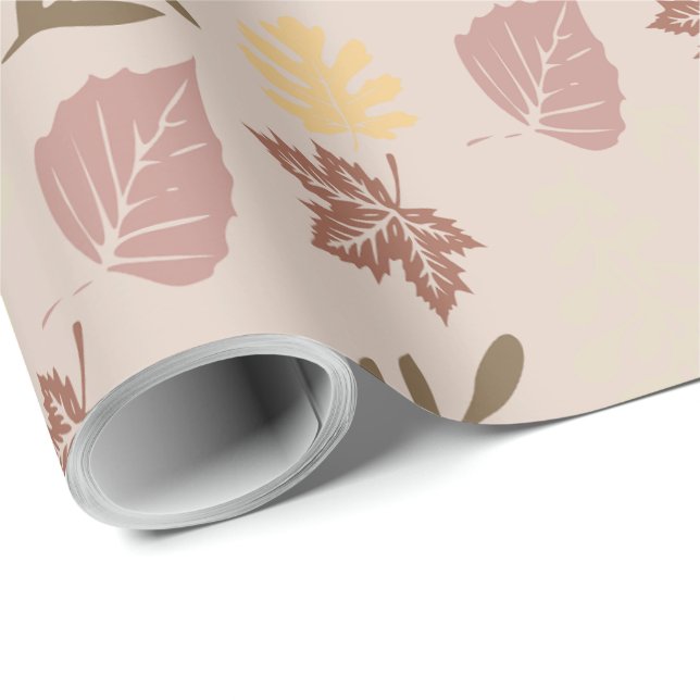 Fall Pattern Gift  Wrapping Paper (Roll Corner)