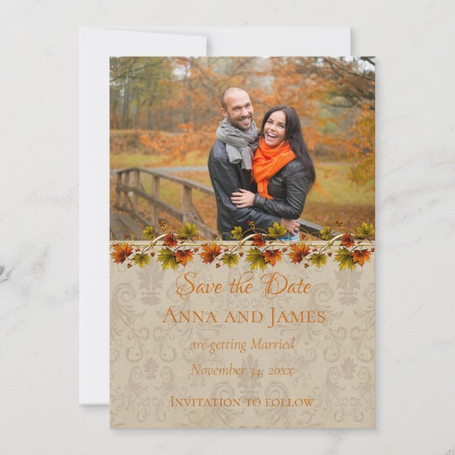Fall Photo Save the Date (Front)