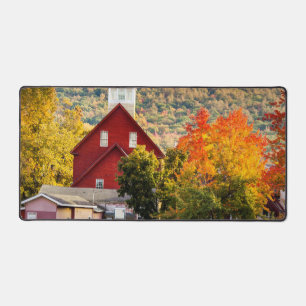 Fall Picture Grist Mill Ashland New Hampshire Desk Mat