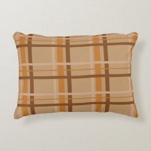 Fall Plaid Accent Pillow