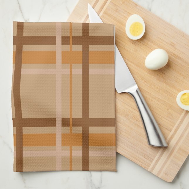 Fall Plaid Kitchen Towel (Quarter Fold)