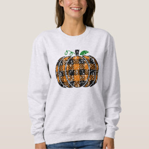 Fall Plaid Pumpkin Sweatshirt