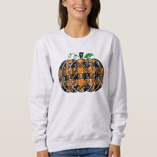 Fall Plaid Pumpkin Sweatshirt