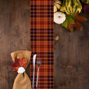 Fall Plaid Short Table Runner