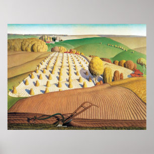 Fall Plowing, 1931 Poster