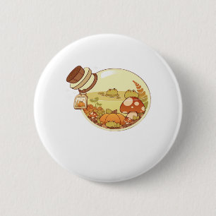 Fall Potion With Froggies Classic 2 Inch Round Button