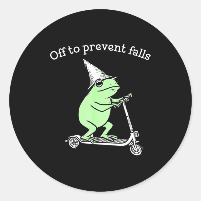 Fall Prevention Spt Pta Nurse Classic Round Sticker (Front)