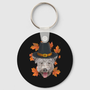 Fall Pumi Pilgrim Thanksgiving  Keychain