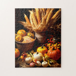 Fall Pumpkin and Corn Puzzle