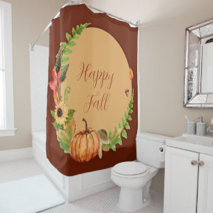 Fall pumpkin and nature with customizable text 
