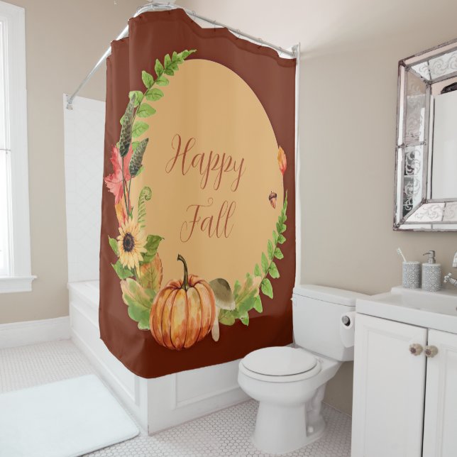 Fall pumpkin and nature with customizable text  (In Situ)