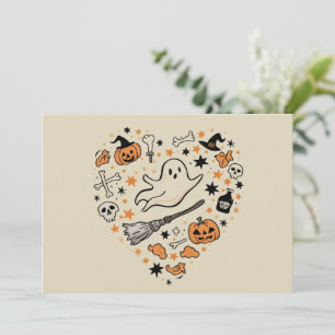 Fall Pumpkin Autumn Thanksgiving Halloween Invitation