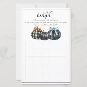 Fall Pumpkin Baby Bingo Game
