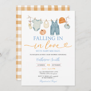 Fall Pumpkin Baby Clothes Baby shower Autumn Invitation