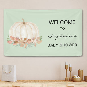 Fall Pumpkin Baby Shower Banner